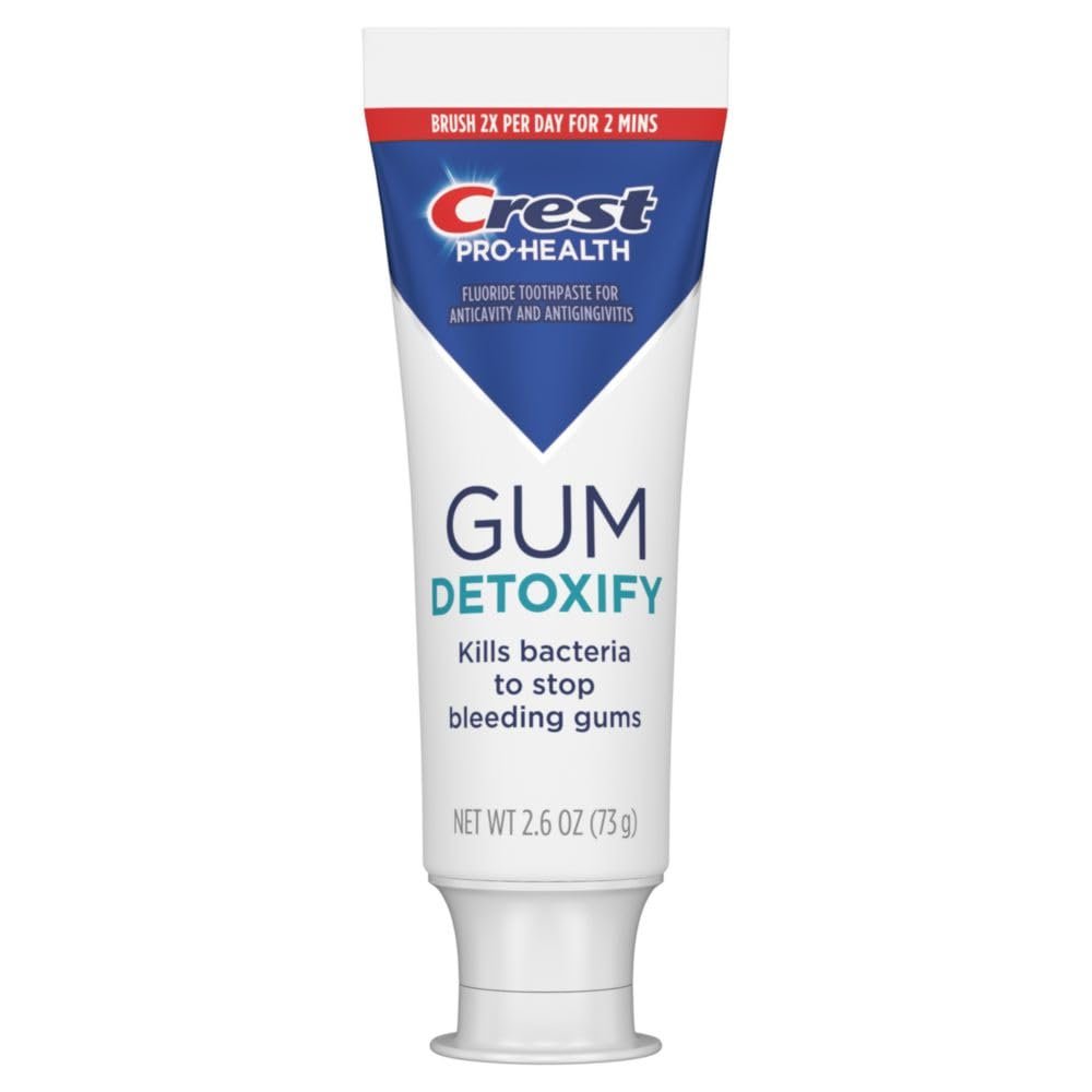 Crest Pro-Health Gum Detoxify Deep Clean Toothpaste 2.6 oz - Anticavity, Antibacterial Flouride Toothpaste, Clinically Proven, Gum and Enamel Protection, Plaque Control
