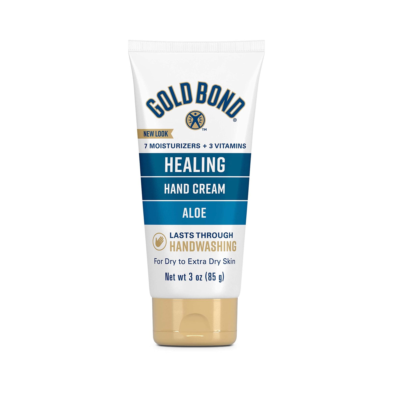 617MgMqO42L.jpg Gold Bond Healing Hand Cream, 3 oz Hand Cream With Aloe, Moisture That Lasts Through Handwashing - Image 1